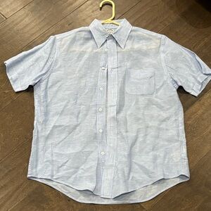 Brooks Brothers Light Blue Short-Sleeve Button-Down Shirt